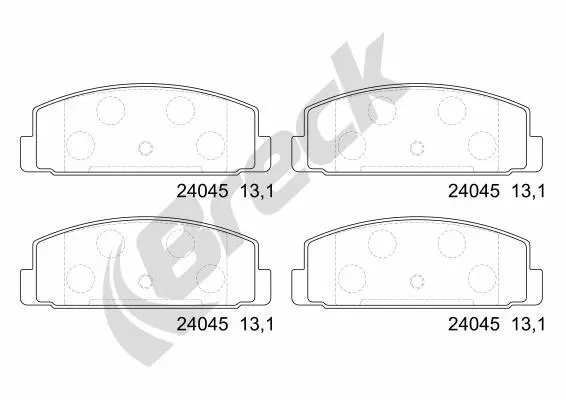 Brake Pad Set, disc brake (24045 00 704 00)
