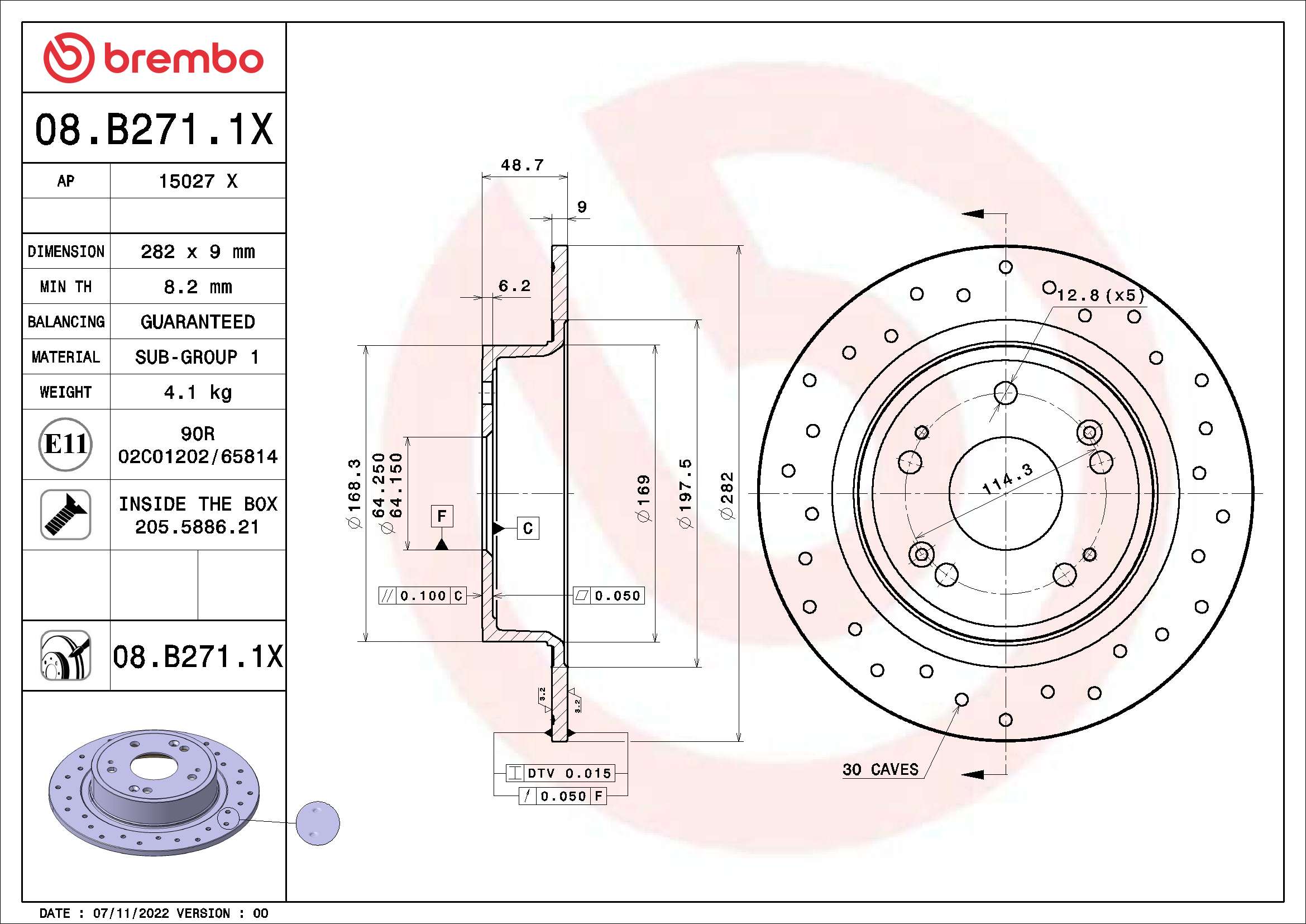 Brake Disc (15027 X)
