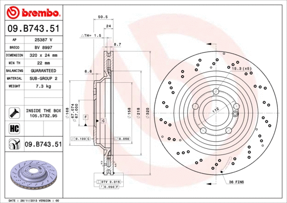 Brake Disc (25387 V)