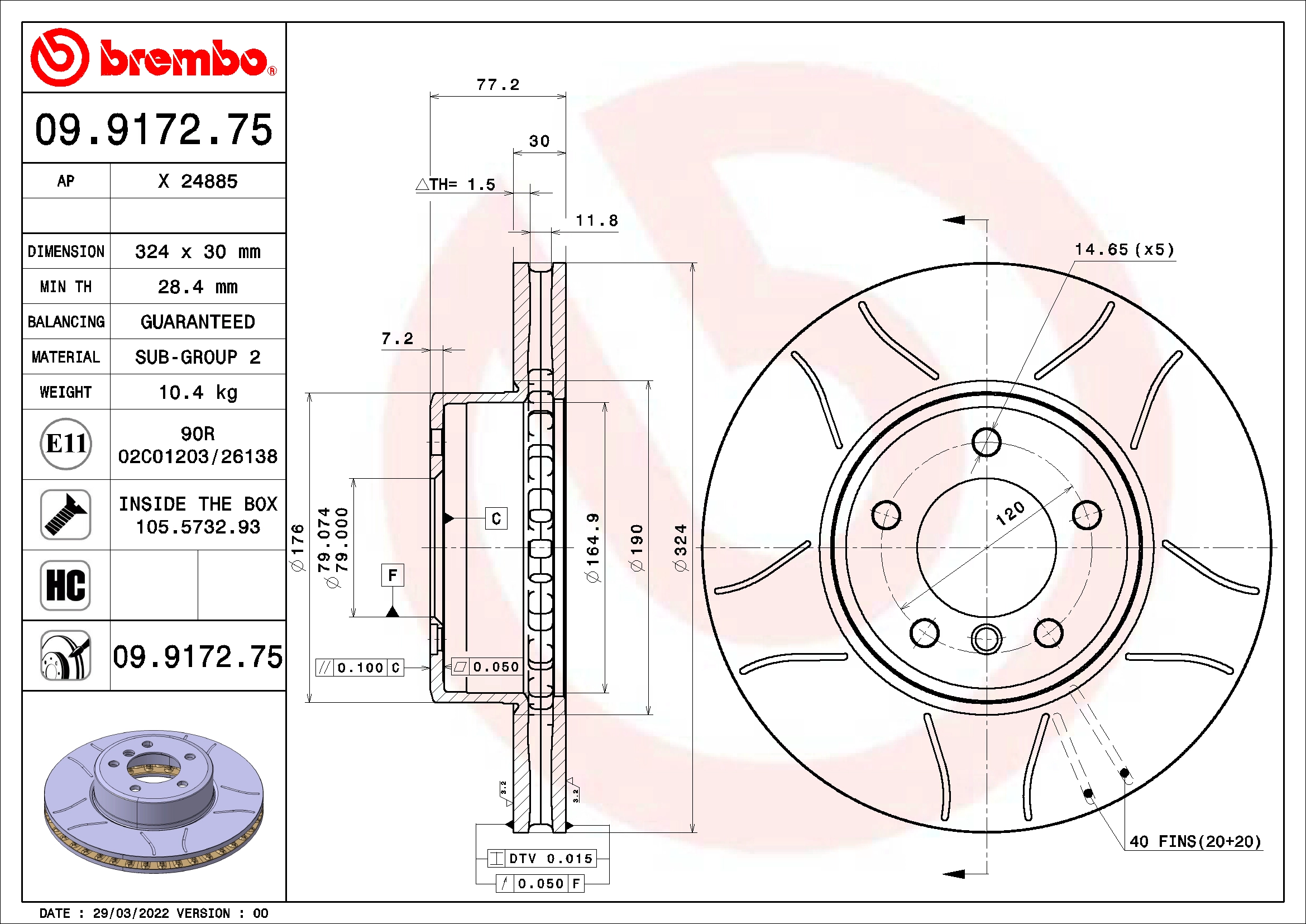 Brake Disc (X 24885)