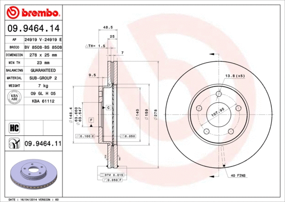 Brake Disc (24919 E)