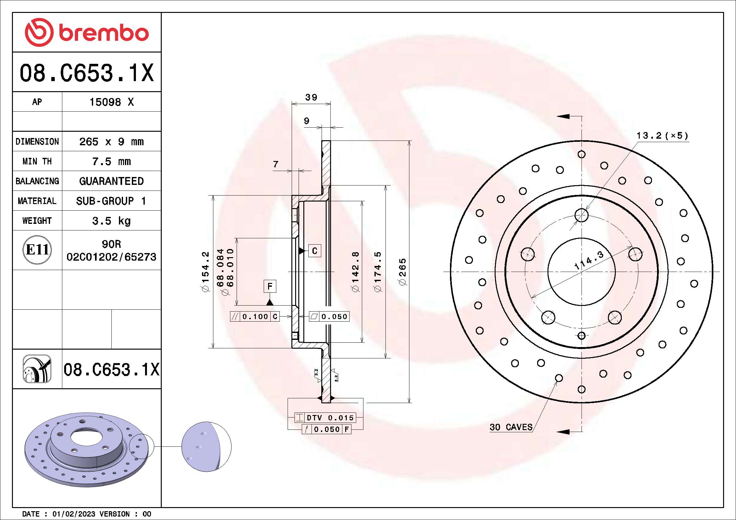Brake Disc (15098 X)