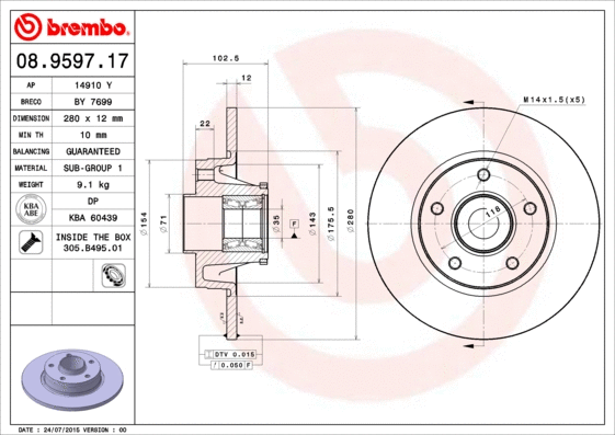 Brake Disc (14910 Y)