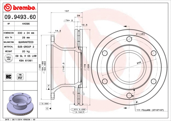Brake Disc (44096)