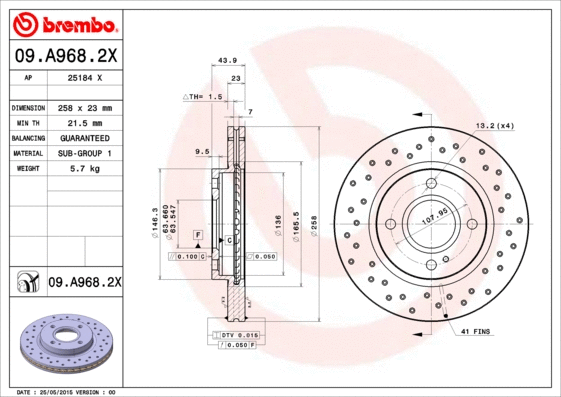 Brake Disc (25184 X)