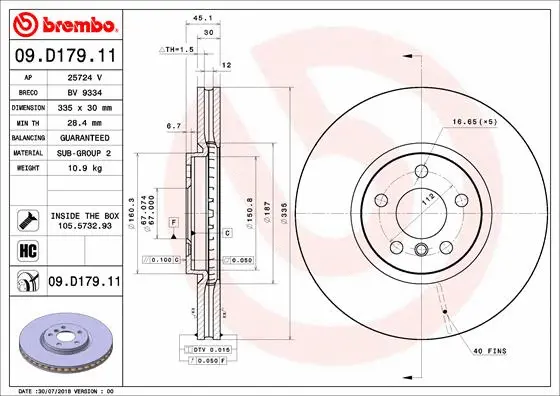 Brake Disc (25724 V)