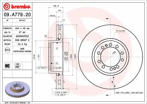 Brake Disc (44141)