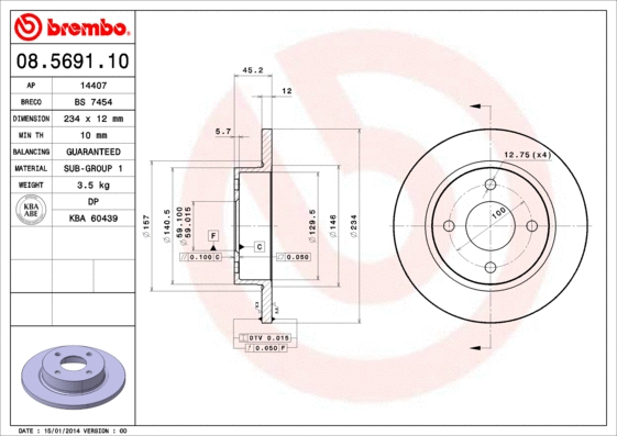 Brake Disc (14407)