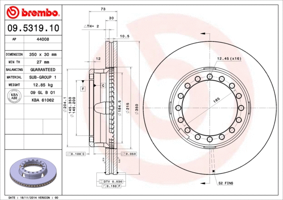 Brake Disc (44008)