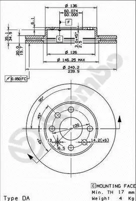 Brake Disc (X 24221)