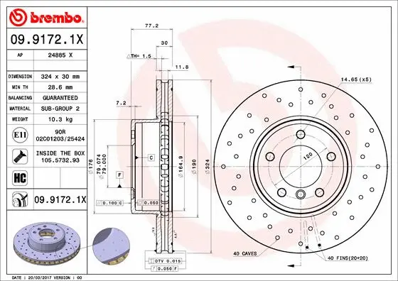 Brake Disc (24885 X)