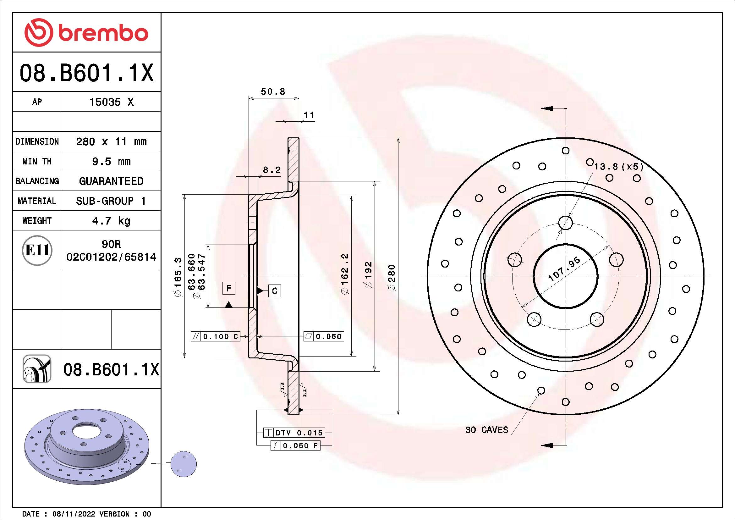 Brake Disc (15035 X)
