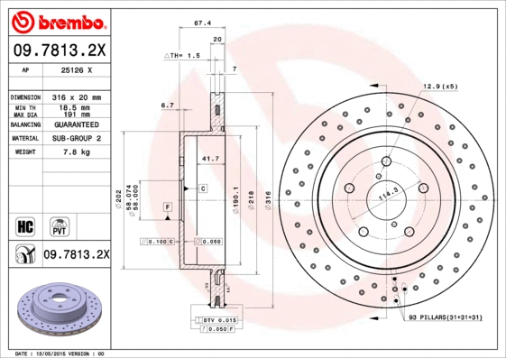 Brake Disc (25126 X)