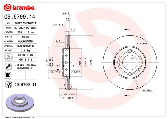 Brake Disc (24617 E)