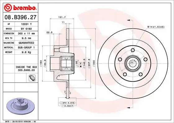 Brake Disc (10031 Y)