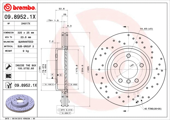 Brake Disc (24817 X)