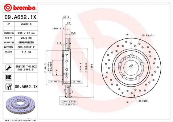 Brake Disc (25239 X)