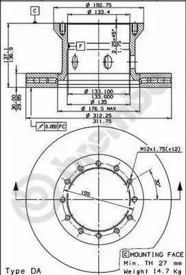 Brake Disc (44034)