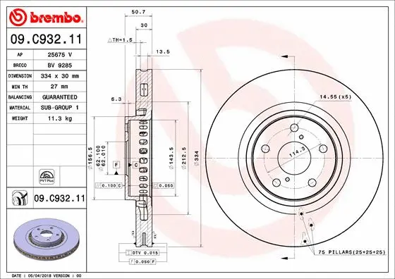 Brake Disc (25675 V)