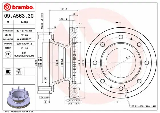 Brake Disc (44128)