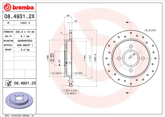 Brake Disc (14331 X)