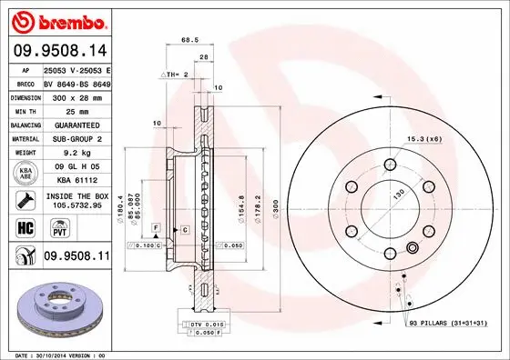 Brake Disc (25053 E)