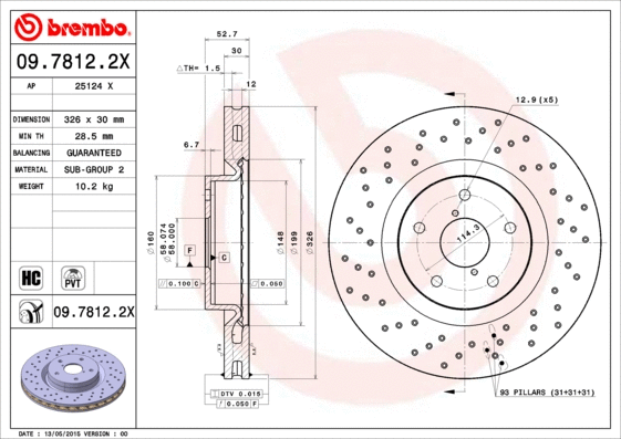 Brake Disc (25124 X)
