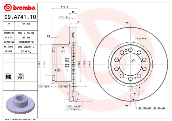 Brake Disc (44118)