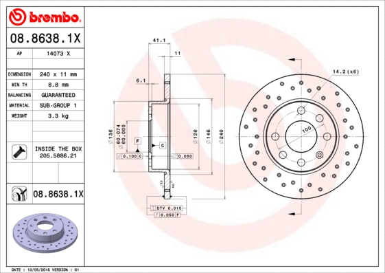 Brake Disc (14073 X)