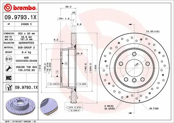 Brake Disc (24968 X)