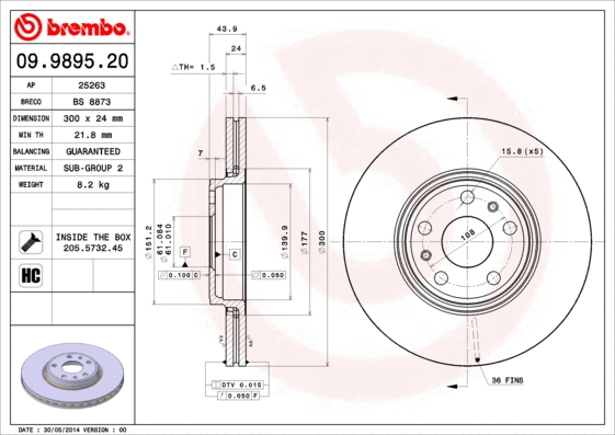 Brake Disc (25263)