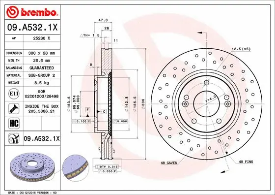 Brake Disc (25230 X)