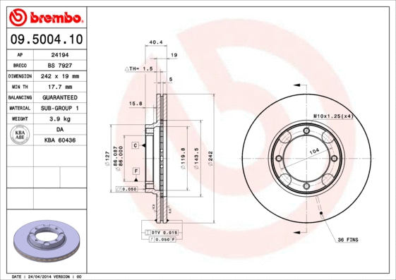 Brake Disc (24194)