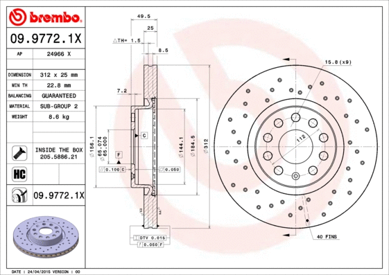 Brake Disc (24966 X)