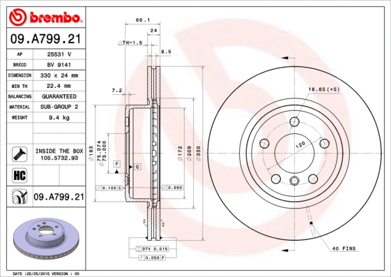 Brake Disc (25531 V)