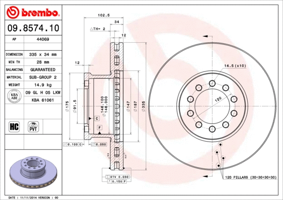 Brake Disc (44069)