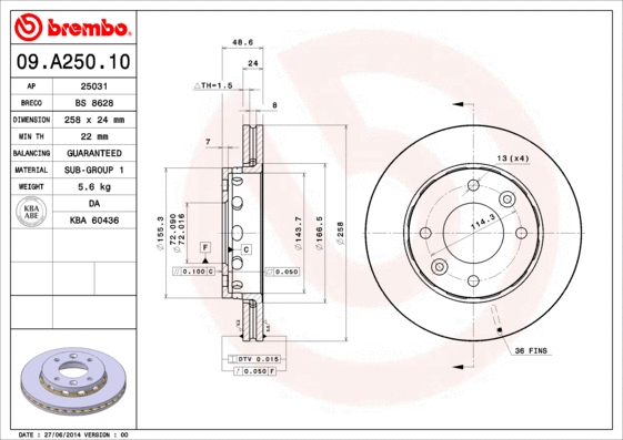 Brake Disc (25031)