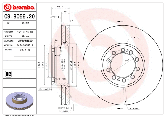 Brake Disc (44112)