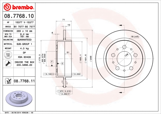 Brake Disc (15377)