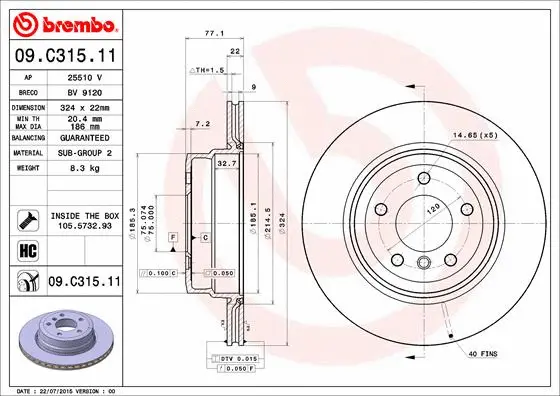 Brake Disc (25510 V)