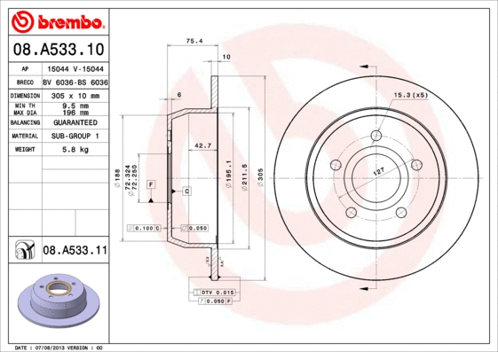Brake Disc (15044)
