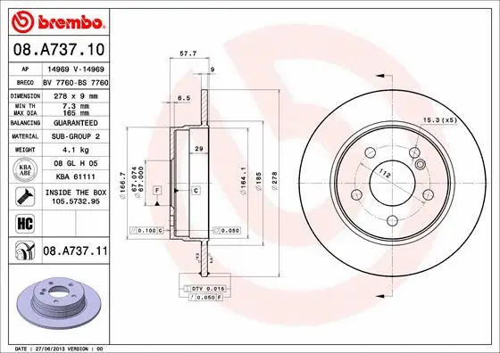 Brake Disc (14969 V)