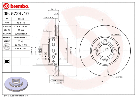 Brake Disc (24444)