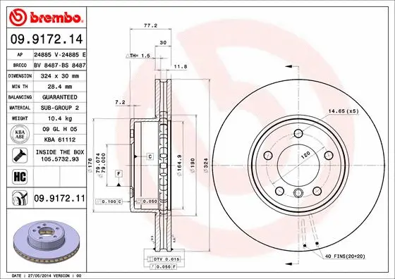Brake Disc (24885 E)