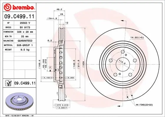 Brake Disc (25563 V)