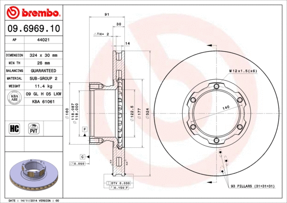 Brake Disc (44021)