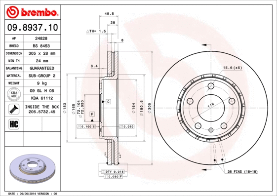 Brake Disc (24828)