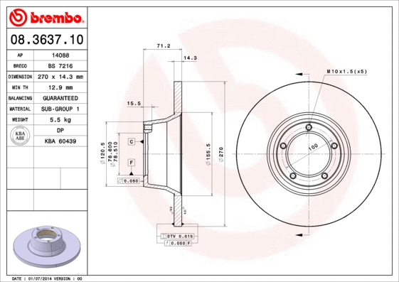 Brake Disc (14088)
