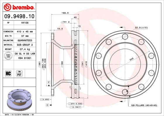 Brake Disc (44106)
