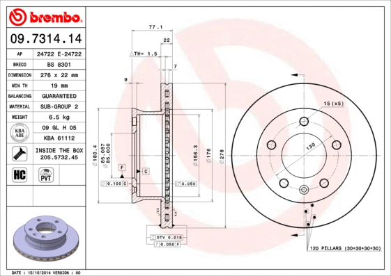 Brake Disc (24722 E)